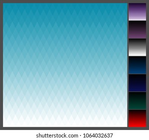 Abstract polygonal background of rhombuses with a transition from white to blue
