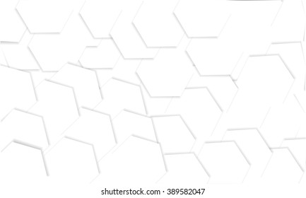 Abstract polygonal background with shadows in modern style. Polygons. Polygonal background. Square shapes. Texture. White texture background. 