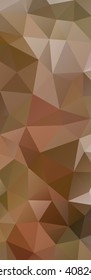 Abstract polygonal background. Stylized landscape, sunrise in the snowy mountains.