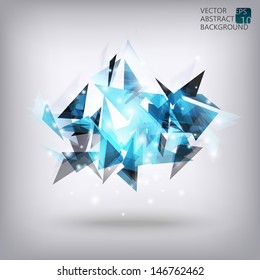 Abstract polygonal background, technology design, EPS 10