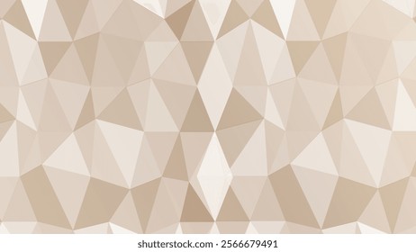 Abstract polygonal background. Template banner with chocolate colour.