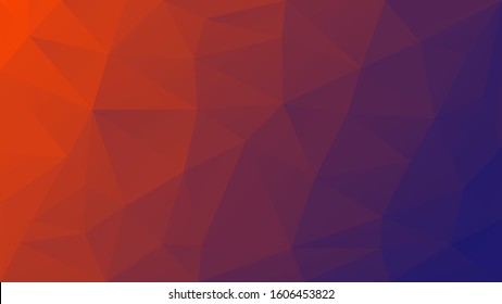 Abstract polygonal background with trendy colors. Triangular vector template for wallpaper, banner, landing page.