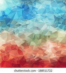 Abstract polygonal background. Triangles background. Geometrical lines