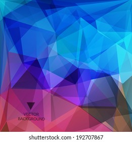 Abstract polygonal background. Triangles background. Geometrical lines