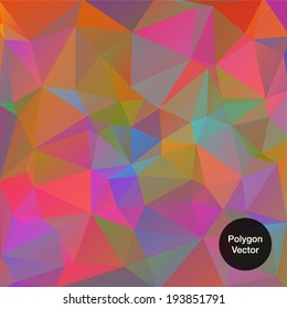 Abstract polygonal background. Triangles background. Geometrical lines