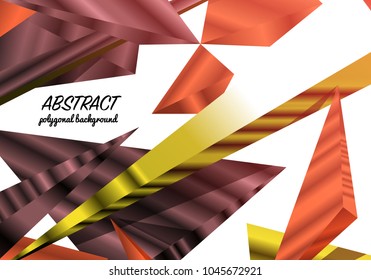 Abstract polygonal background, triangles mosaic, geometric texture, business card for the website, black crystals backdrop.