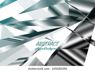 Abstract polygonal background, triangles mosaic, geometric texture, business card for the website, black crystals backdrop.