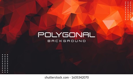 Abstract polygonal background, use for banner, web, brochure, ad, poster, etc. vector illustration