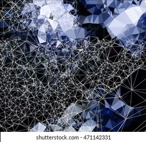 Abstract polygonal background, vector