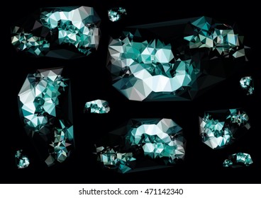 Abstract polygonal background, vector
