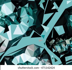 Abstract polygonal background, vector