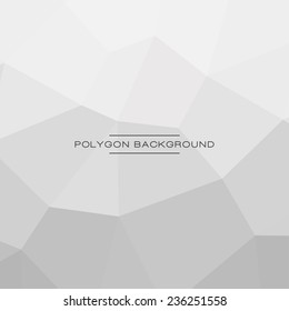 Abstract polygonal background. Vector design.