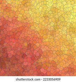 Abstract polygonal background. Vector geometric template for the presentation of promotional materials. Website background layout design. Orange and yellow cube.