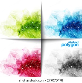 Abstract Polygonal Background, Vector illustration