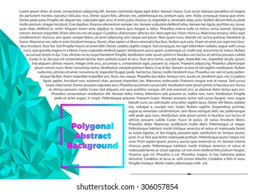 Abstract polygonal background. Vector Illustration