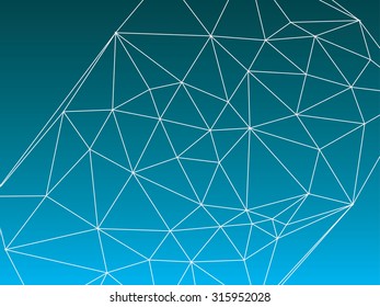 Abstract polygonal background. Vector illustration