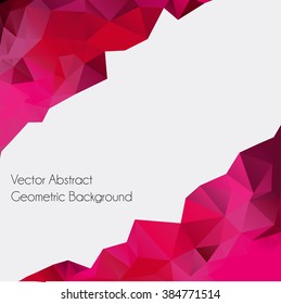 Abstract polygonal background, vector illustration, geometric background, 