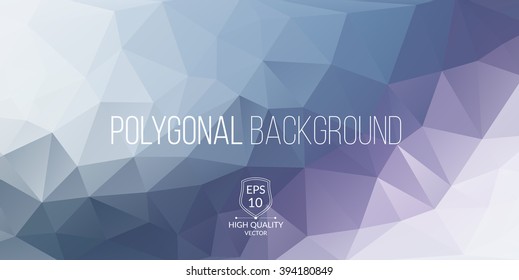 Abstract polygonal background for website banner. Vector illustration. 