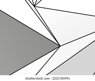 Abstract polygonal background with white and gray geometric shapes. Vector illustration. Common design for backdrop