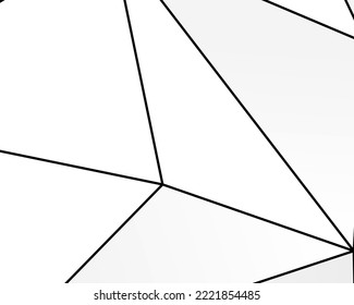 Abstract polygonal background with white and gray geometric shapes. Vector illustration. Common design for backdrop