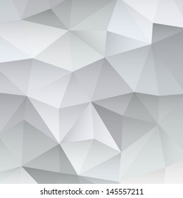 Abstract polygonal background. White and grey triangles background for your design. Geometrical lines vector eps 10