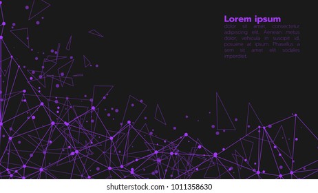 Abstract polygonal background for your presentation, card, web, banner, advertising, cover of annual report and other. Full vector illustration with easy change color.
