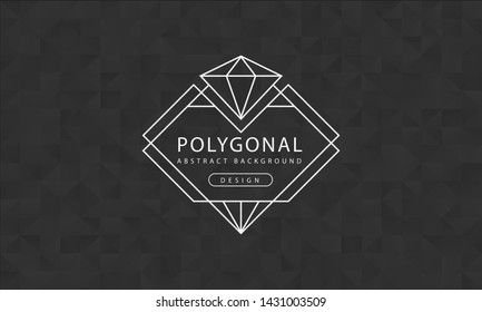 Abstract polygonal black background texture, black textured, banner polygon backgrounds, vector illustration for graphic design