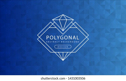 Abstract polygonal blue background texture, blue textured, banner polygon backgrounds, vector illustration for graphic design