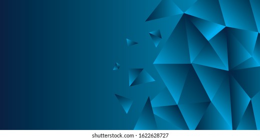 Abstract polygonal blue background. triangle background