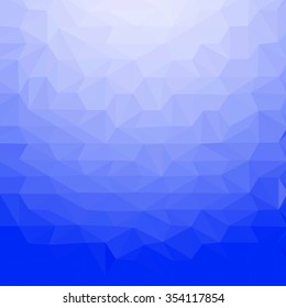 Abstract polygonal blue  low poly background. Vector science background. Polygonal vector background. 