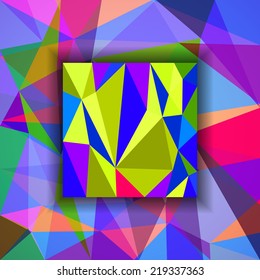 Abstract polygonal colorful background