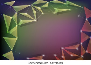 Abstract polygonal colorful background