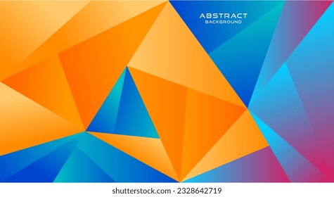 Abstract polygonal colorful background vector