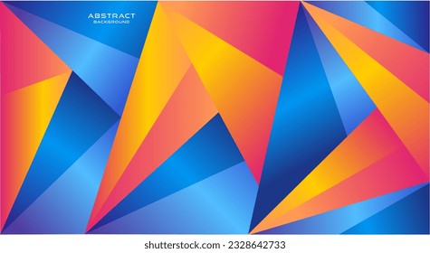Resumen vector de fondo multicolor poligonal
