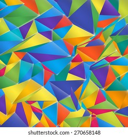 Abstract Polygonal Colorful Background. Vector illustration EPS10