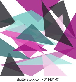 Abstract polygonal colorful background vector Triangle vector background