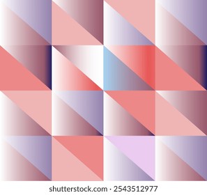 Abstract polygonal colorful gradient background, with triangle pattern of geometric shapes.