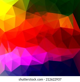 Abstract polygonal colorful vector background