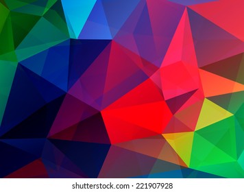 Abstract polygonal colorful vector background