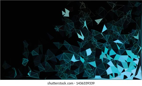 Abstract   polygonal composition diamond, futuristic technology, silver font texture, white cybernetic dots, creative banner figure,  neon star light matrix, EPS10 vector 

