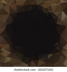 Abstract polygonal dark geometric background. Low poly.