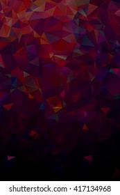 Abstract polygonal dark geometric background. Low poly. 