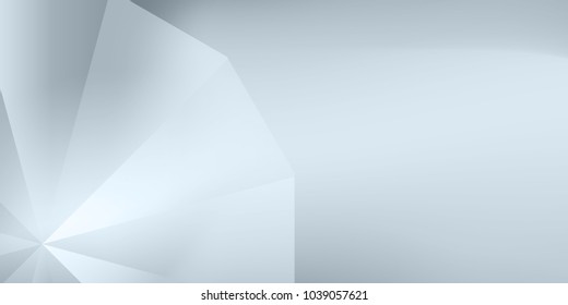 Abstract polygonal design, blue gradient background Vector illustration.