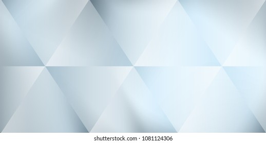 Abstract polygonal design, blue gradient background Vector.