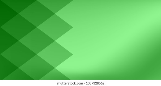 Abstract polygonal design green background of the vector space for text.
