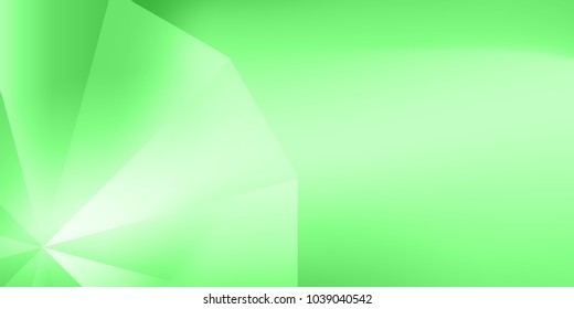 Abstract polygonal design, green gradient background decoration website Vector illustration.