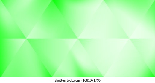Abstract polygonal design, green gradient background Vector.