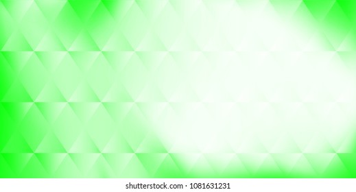 Abstract polygonal design, green gradient background Vector for text messages.