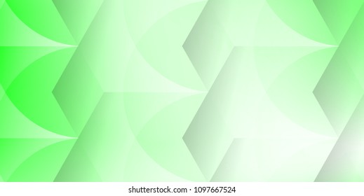 Abstract polygonal design, green gradient background Vector.