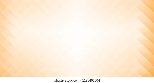 Abstract polygonal design orange gradient background Vector.